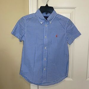 Boys American Gingham Poplin Shirt